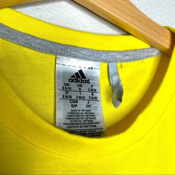 Adidas Yellow Shirt Small - Picture 2 of 3
